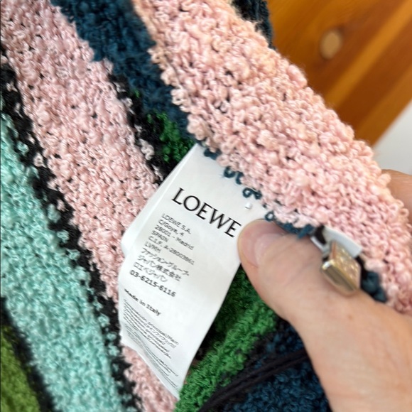 Loewe Paula’s Ibiza Stripe Knit Bathrobe/Cover Up Sz S NWT - Picture 5 of 8